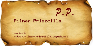 Pilner Priszcilla névjegykártya